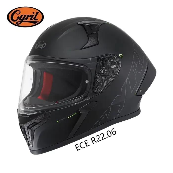 Casque de moto intégral pour hommes et femmes, certifié ECE européen, homologué DOT