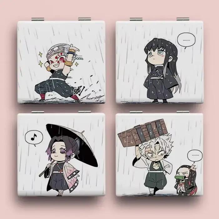 Demon Slayer Tokitou Muichirou Nezuko Animation Peripheral Cartoon Print Square