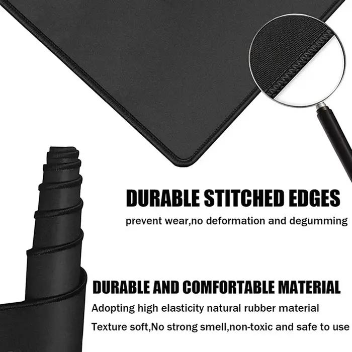 Tapis de souris personnalisé en caoutchouc imprimé HD pour maison bureau jeux cadeaux serviettes de table avec design anti-dérapant et bordures cousues durable pour une utilisation prolongée