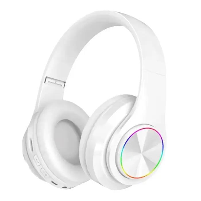 Casques Gamer casque Bluetooth Surround son stéréo sans fil écouteur USB avec MicroPhone lumière colorée PC ordinateur