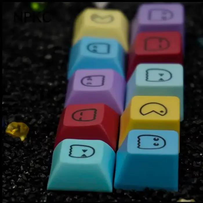 NPKC 5 pièces mignon émoticônes Keycaps OEM/DSA supplémentaire Keycap PBT touches pour clavier mécanique personnalisé bricolage jeu clé capuchon