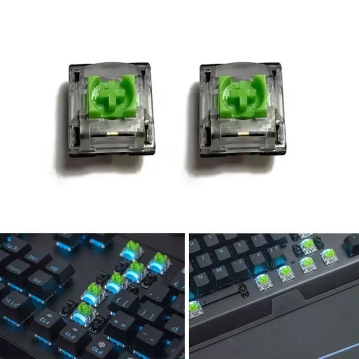 Commutateurs verts RVB pour clavier de jeu sans tencontinent