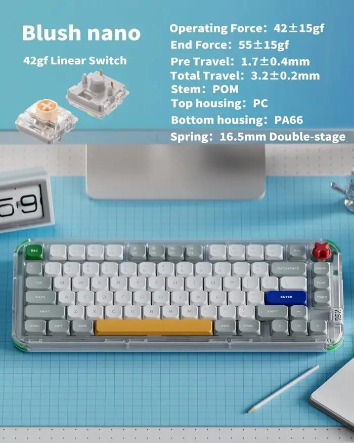 ® NuPhy Kick75 Profil hybride QMK/VIA Firmware pour clavier mécanique personnalisé