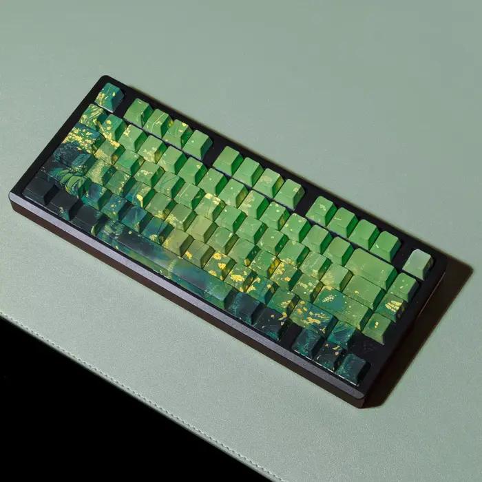 Clavier mécanique pour ordinateur portable avec touches en PBT imprimées sur le côté