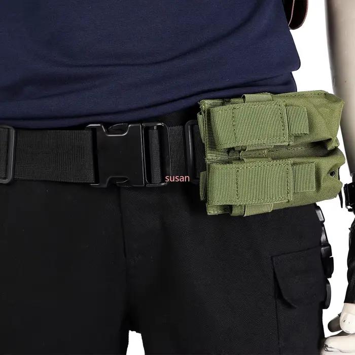 Accessoires de Costume de jeu de carnaval d'halloween, ceinture utilitaire avec sacs, T-Shirt de Cosplay Hero Leon Kennedy, étui à aisselles d'officier