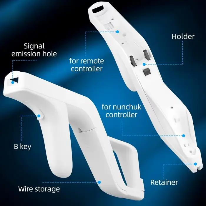 VIKEFON nouveau 1 pièces détachable pour Wii Zapper pistolet pour télécommande accessoires de jeu jeux