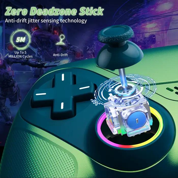 Manettes de jeu sans fil RGB pour PlayStation 5/PS5 Pro/Slim PC