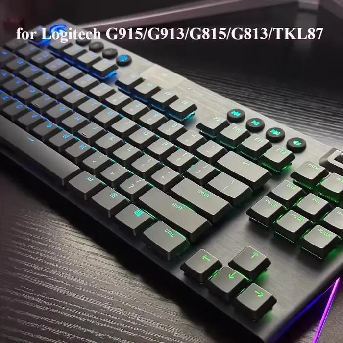 Capuchons de touches Logitech pour clavier mécanique G915/G913/G913tkl/G813TKL translucide 111