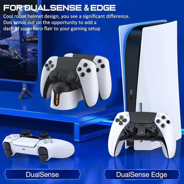 Station de chargeur de contrôleur PS5 Dualsense rapide et protecteur pour contrôleurs de bord occasions de jeu gaming