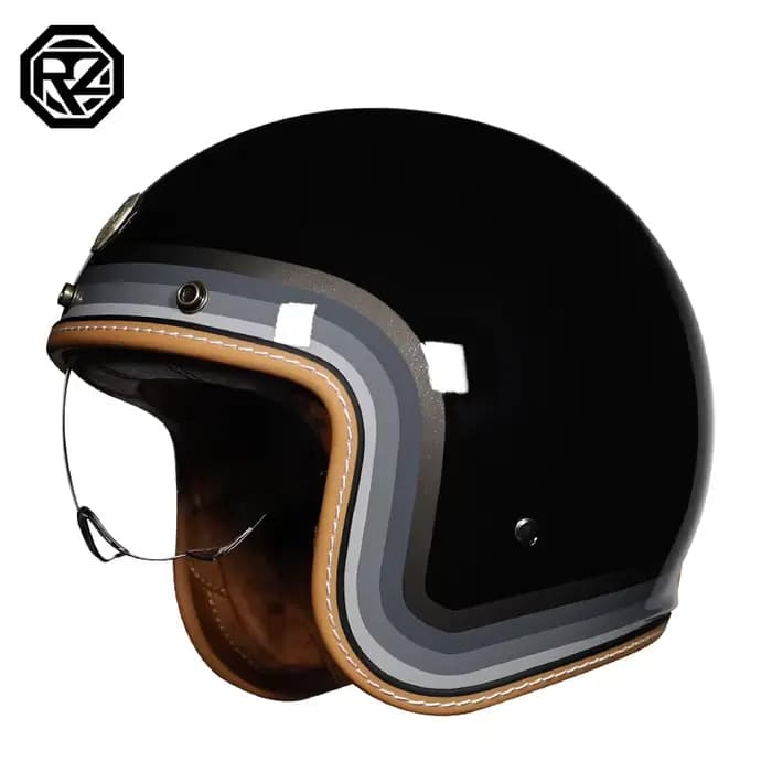 Casque de moto ouvert rétro 3/4 ORZ 301