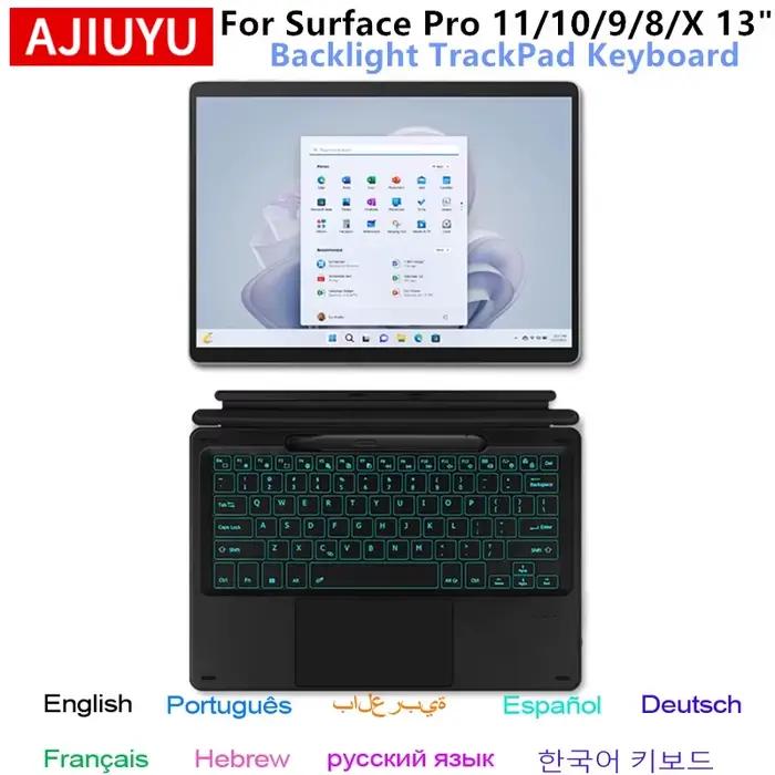 Clavier Bluetooth pour Microsoft Surface Pro 11 2024 10 9 8 X