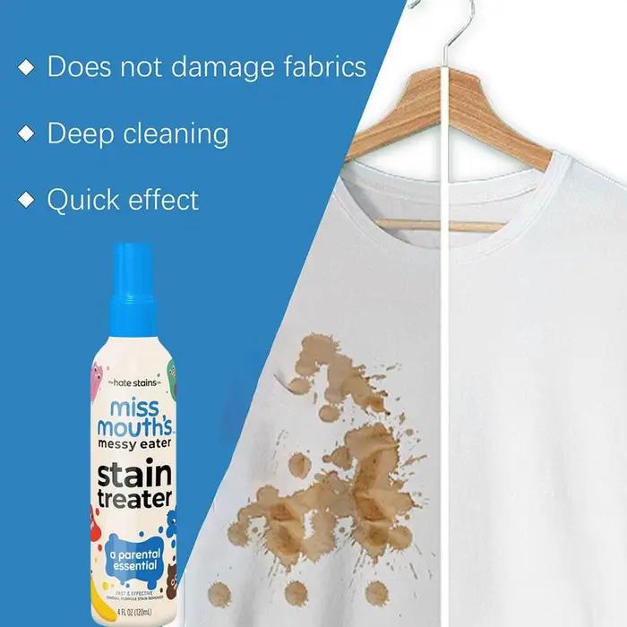 Spray détachant pour tissu, dissolvant de lessive efficace, traitement des taches, dissolvant de taches, Spray à lessive pour aliments, taches de bougies pour animaux de compagnie