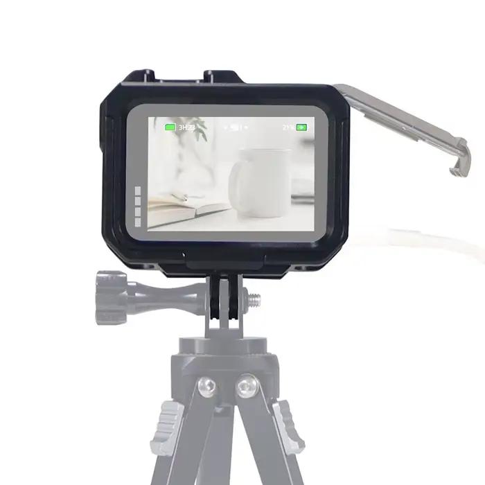 Coque de protection en alliage pour GoPro, adaptateur pliant magnétique, boîtier de cadre en aluminium, accessoires pour 12, 13, 11, 10, 9