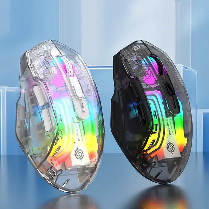 Souris de jeu sans fil Bluetooth 5.0/2.4G/USB-C