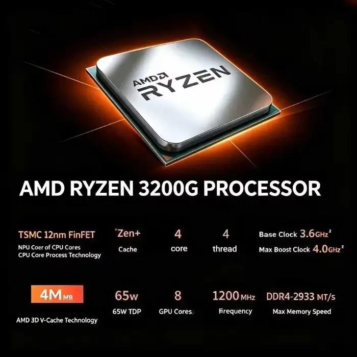 Processeur de bureau AMD Ryzen 3 3200G R3 3200G 3