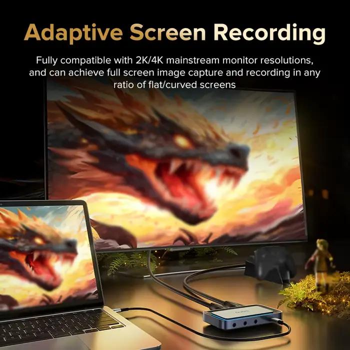 Llano Professional HDMI Live Stream Switcher 4K 60HZ carte de capture vidéo pour Streaming Podcasting Compatible avec PS5 Xbox Phone