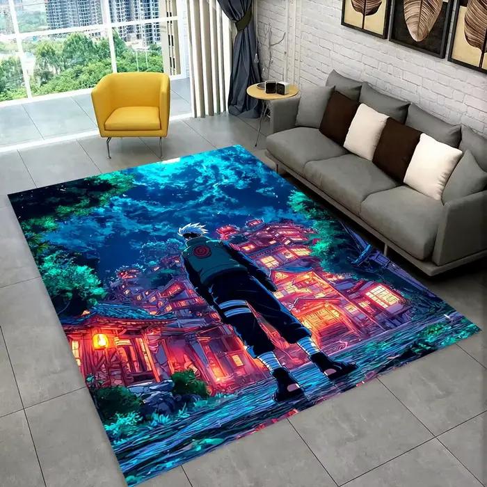 Tapis 3D N-Naruto Cartoon Anime I-Itachi pour salle de jeux