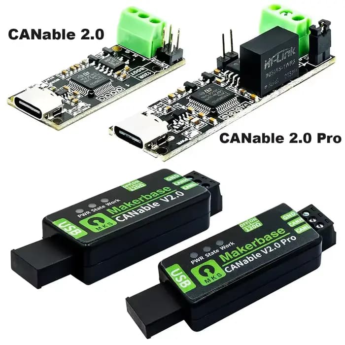 Makerbase MKS CANable 2.0 CAN analyseur USB vers CAN adaptateur CANFD slcan SocketCAN CANdleLight klipper