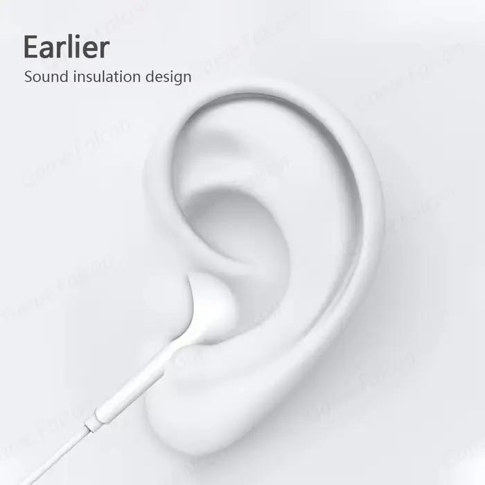 Casque filaire Bluetooth haute fidélité pour iPhone 15 14 13 Pro