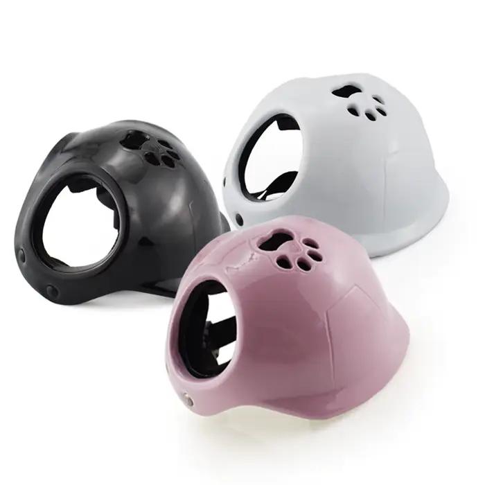 Casque de moto pour petits chiens, fournitures d'extérieur pour animaux de compagnie, casques de sécurité avec trous d'oreille, accessoires de cyclisme pour chiots