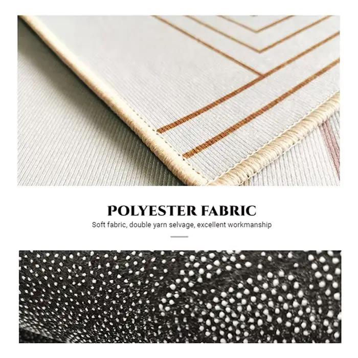 Tapis de couloir Long de luxe doré, Style nordique, pour Villa, couloir, antidérapant, lavable, pour hall d'entrée, tapis de course personnalisable