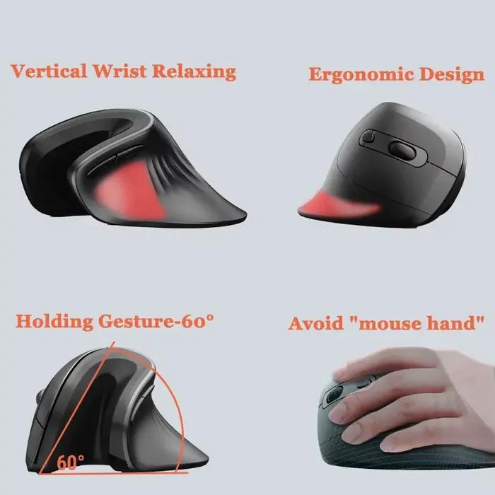 Souris verticale filaire ergonomique pour empêcher main