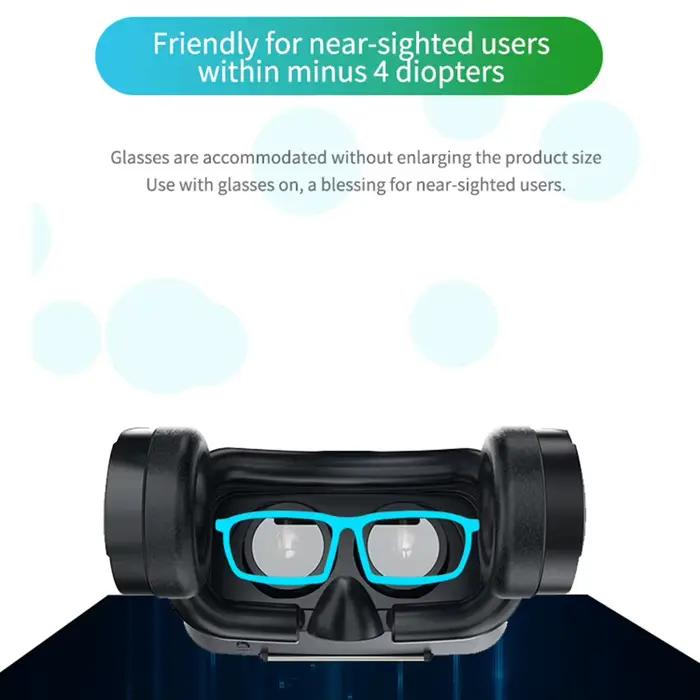 Lunettes de réalité virtuelle VR casque 3D appareils Bluetooth