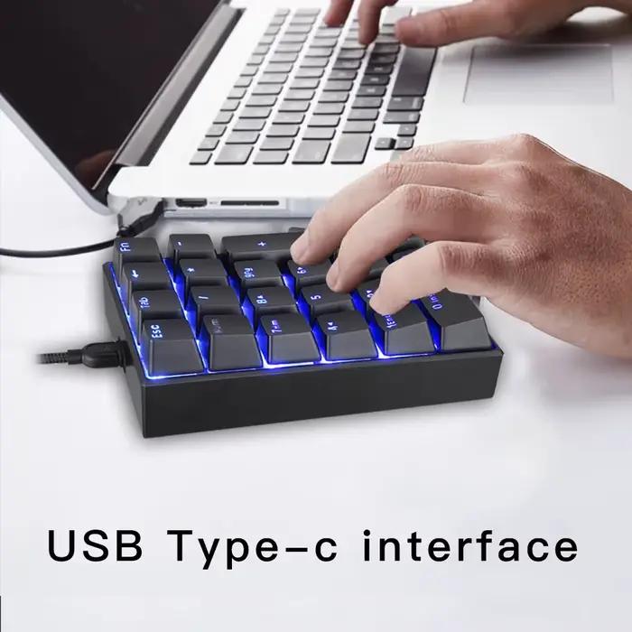 K23 clavier numérique 21 touches USB filaire pavé