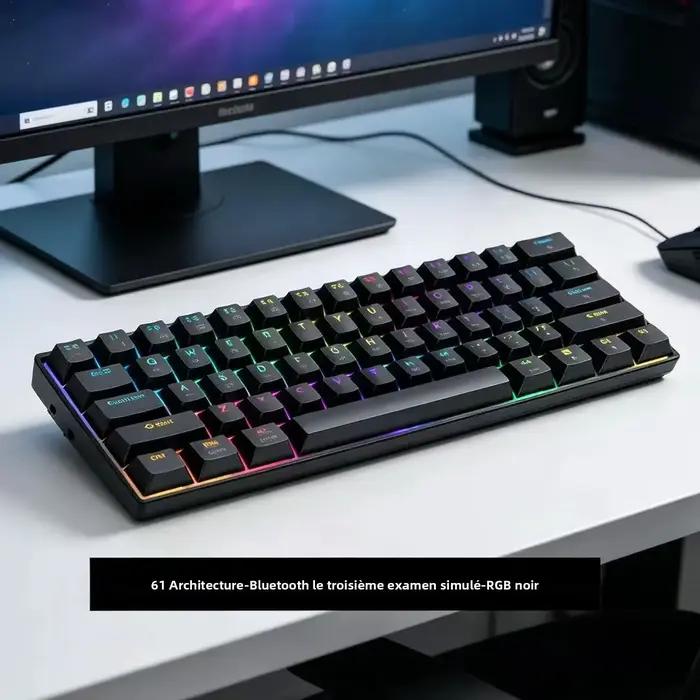 Clavier mécanique rétroéclairé RVB 61 touches