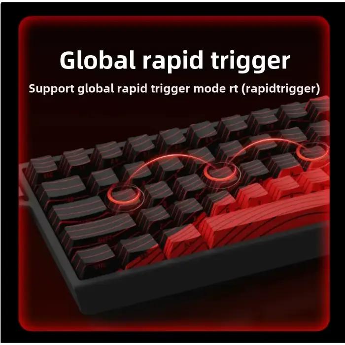 MADLIONS MAD 60/68HE clavier à interrupteur magnétique de jeu filaire 61/68 touches Web Drive 8K retour personnalisé RT trajet réglable échange à chaud