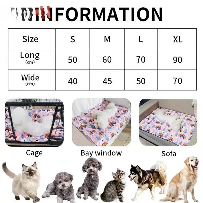 Tapis de pipi lavable pour animaux de compagnie, tapis réutilisable pour chiens, lit d'urine lavable, tapis d'entraînement pour chien, quatre saisons