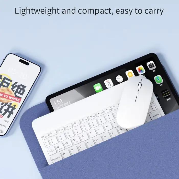 EMTRA Bluetooth clavier sans fil souris pour IOS Android Windows tablette pour IPad Air Mini Pro français arabe hébreu