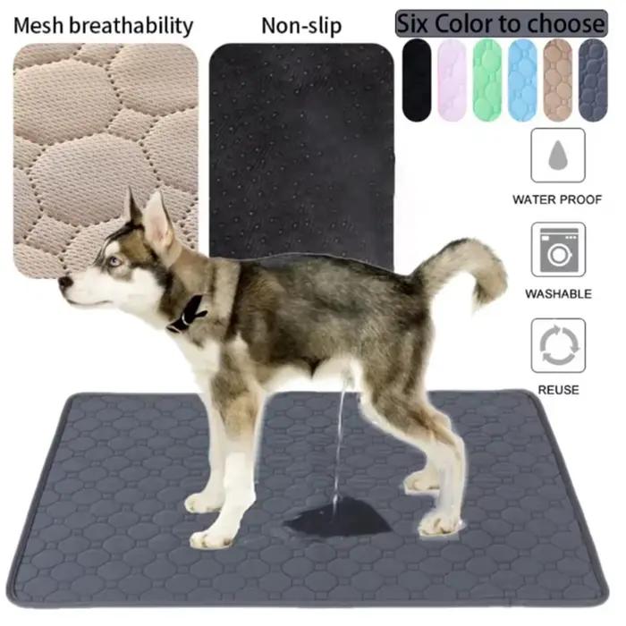 Tapis absorbant réutilisable et lavable pour chien, tapis d'urine pour chien, tapis imperméable pour siège de voiture, sol, canapé, tapis d'apprentissage pour chiot et chat, fournitures pour animaux d