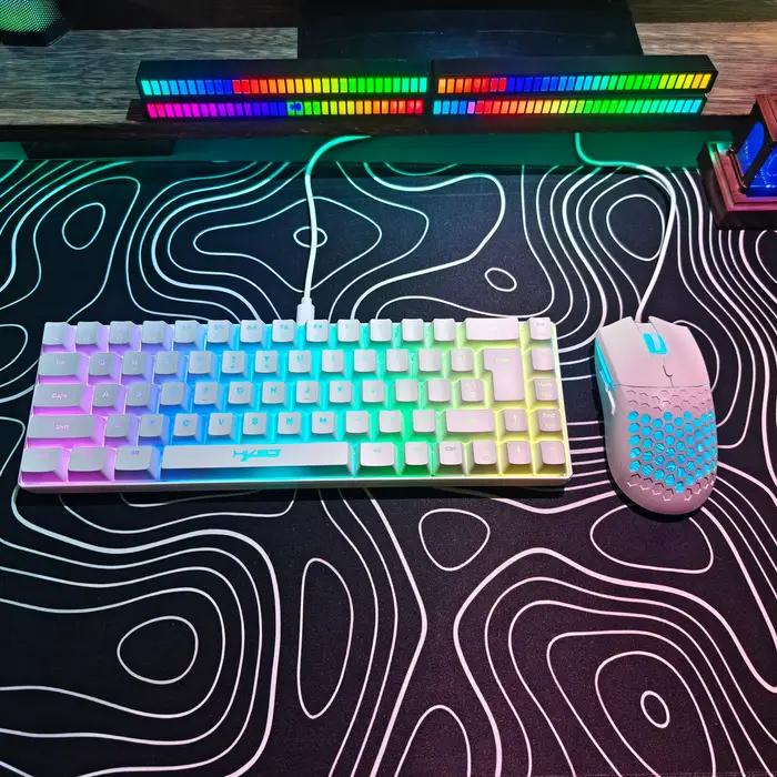 Ensemble clavier et souris compact HXSJ 68 touches