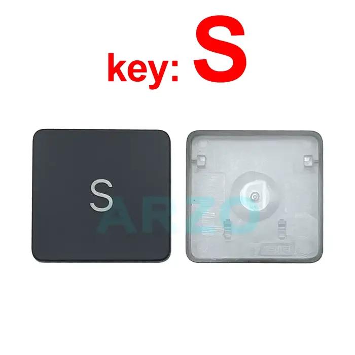 Capuchon de clé individuel de remplacement noir US UK pour MacBook Pro/Air A2141 A2251 A2289 A2179 A2337 A2338 A2442 A2485 A2681 A3113