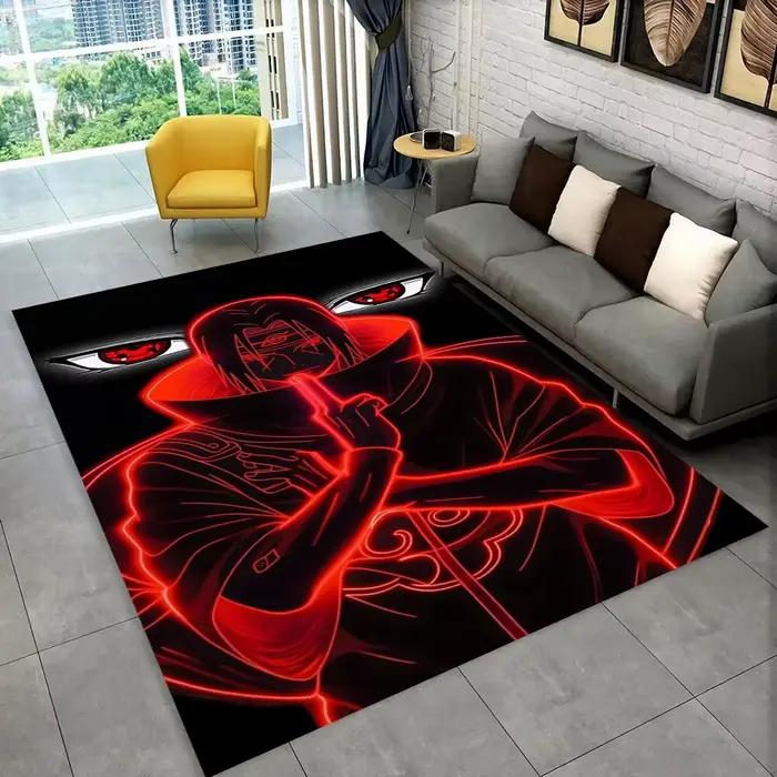 Tapis 3D N-Naruto Cartoon Anime I-Itachi pour salle de jeux