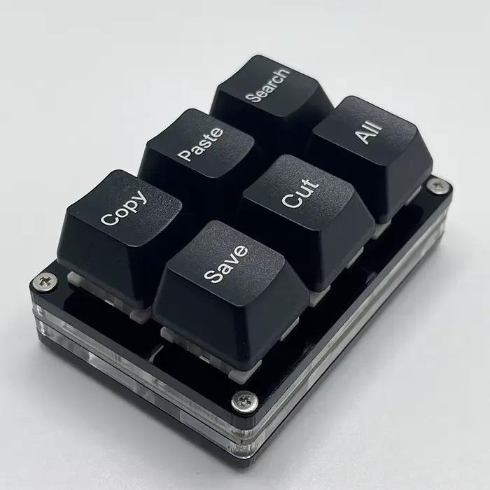 6 touches copier coller recherche sauvegarde clavier OSU à une main