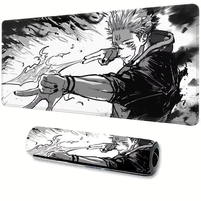 Tapis de souris de jeu noir et blanc 900x400 XXL grand
