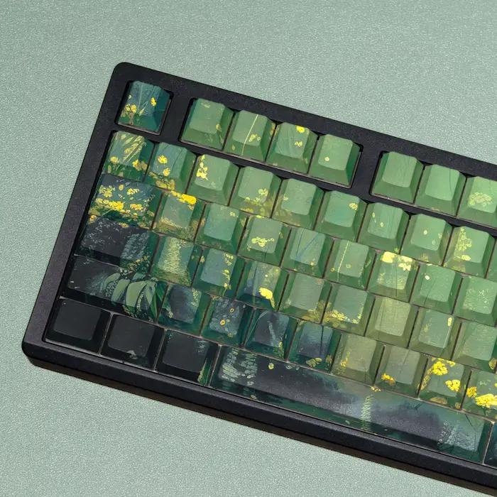 Clavier mécanique pour ordinateur portable avec touches en PBT imprimées sur le côté
