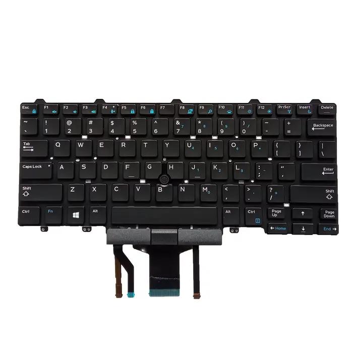 Clavier d'ordinateur portable américain pour DELL Latitude HW 0F2X80 E5450 E5470 E7450 E7470 7490 5480 5488 7480 7490 0WYJFT 000M14 00M14