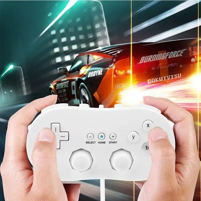 Manette de jeu classique filaire pour télécommande Nintendo Wii/Wii U