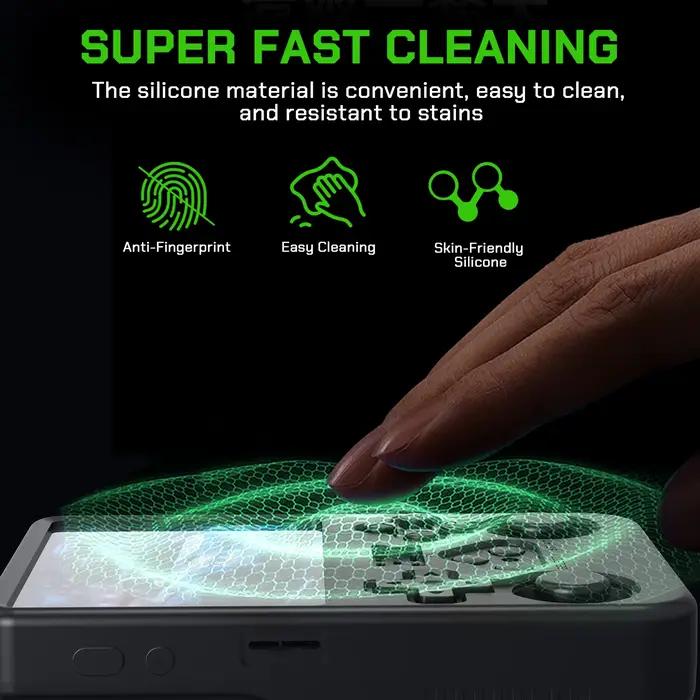Housse de protection en caoutchouc de Silicone souple pour Console de jeu portable rétro R36S