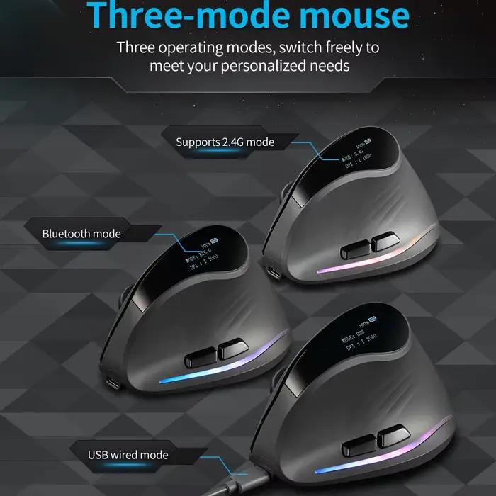 Souris sans fil ergonomique Lefon 2.4G