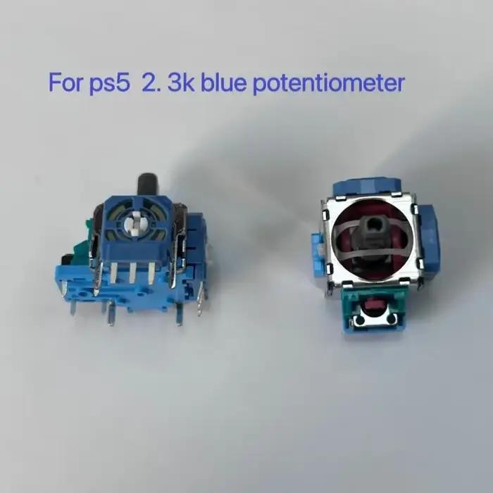100 pièces Original nouveau pour Ps5 Dualsense contrôleur de jeu 3D bâton analogique pour Playstation 5 bouton de Joystick 2.3K potentiomètre bleu