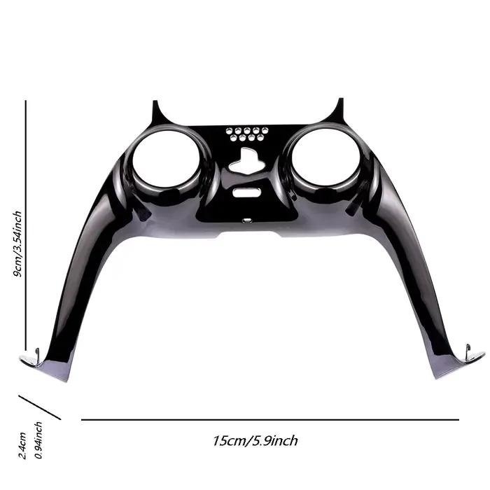 Coque de manette de remplacement DIY chromée noire brillante pour PS5