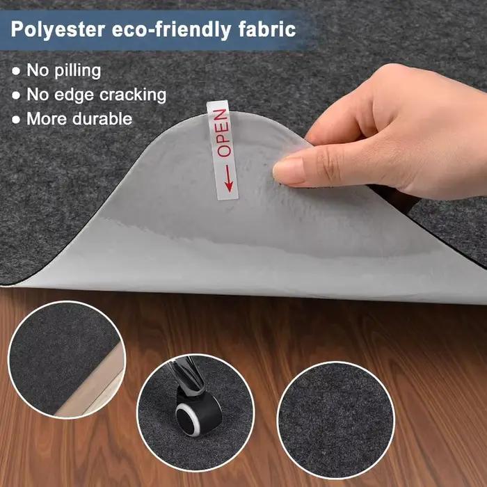 Grand tapis de chaise de bureau antidérapant