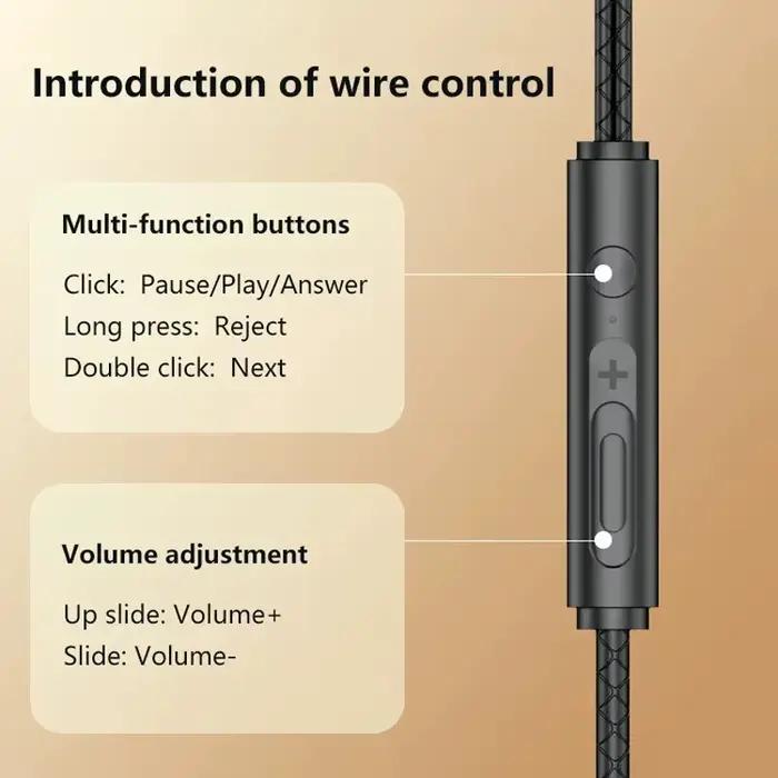Pour Samsung 90 ° Casque de jeu filaire Jack avec son surround HiFi et micro