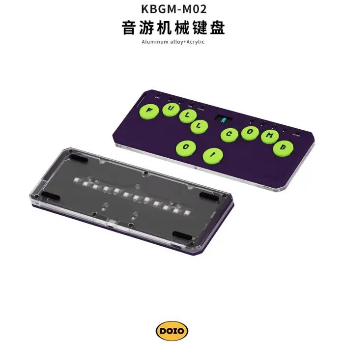 DOIO KBGM-M02 Mini clavier mécanique à interrupteur court en alliage d'aluminium