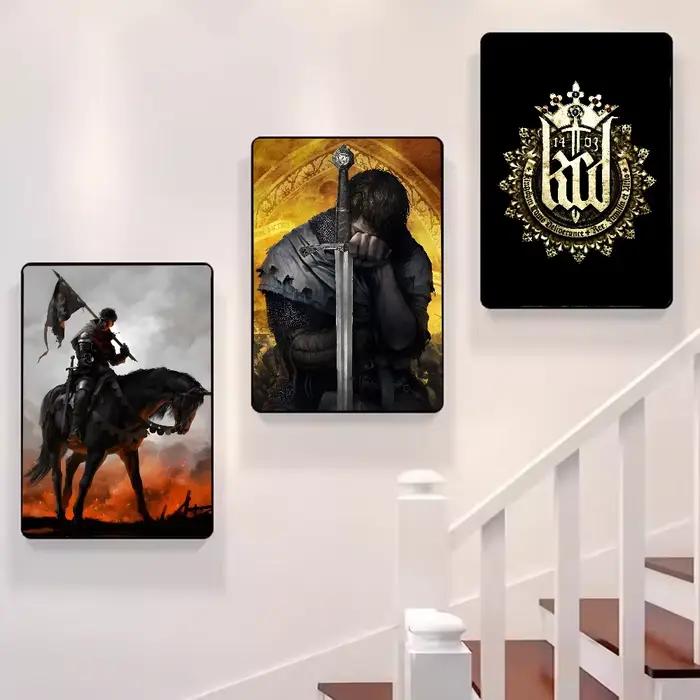 Jeu Kingdom Come Deliverance 2 affiche HD art collant mur étanche maison salon chambre bar décoration esthétique