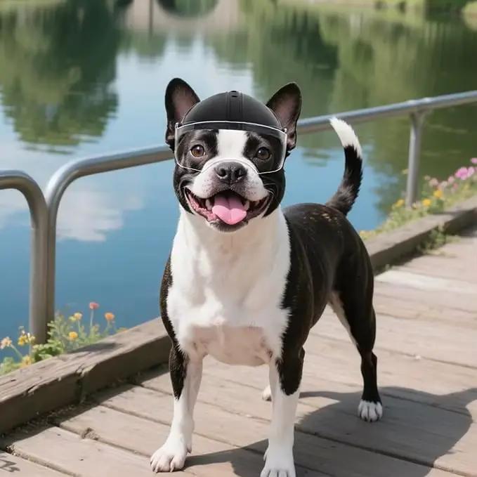Nouvelles lunettes de protection intégrées pour chien, casque de moto punk, lunettes coupe-vent pour petit chien, équipement de conduite en extérieur